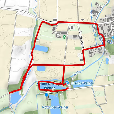 Schloß Notzing und die Weiher im Moos Oberding, Bayern