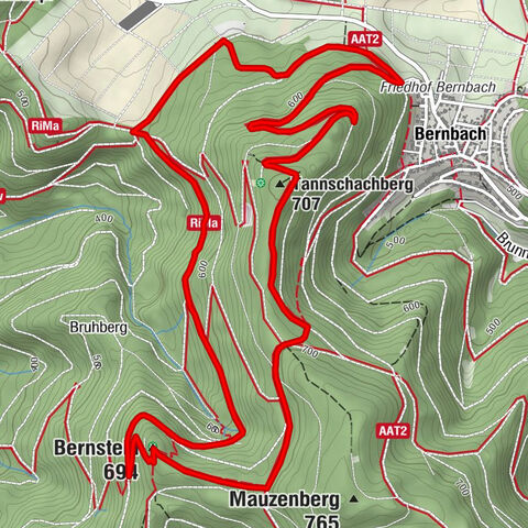 The hang glider route