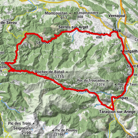 Cyclosport route 9 - The wall of Péguère
