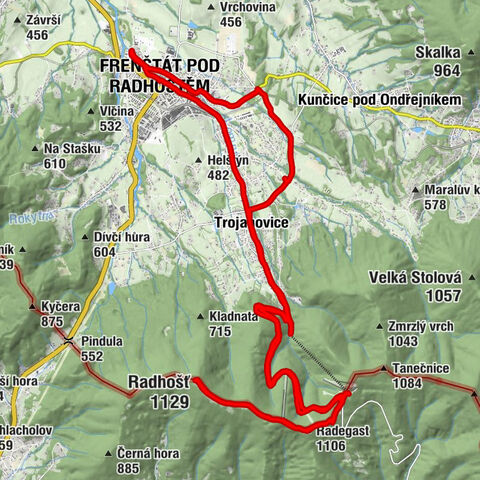 Frenštátu kemp -Pustevny Radhošť