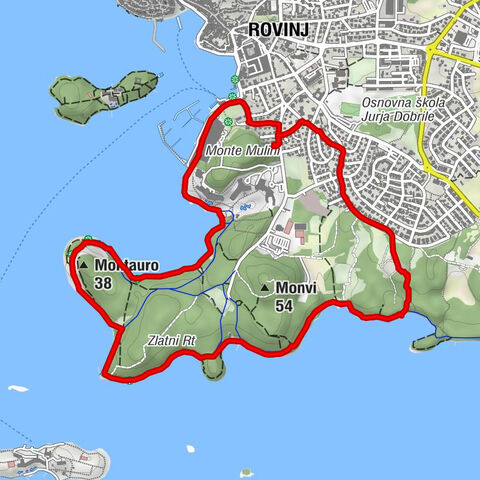 Laufrunde Rovinj, Kroatien