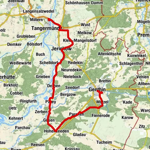 Altmark circular route: From Genthin to the Hanseatic city of Tangermünde