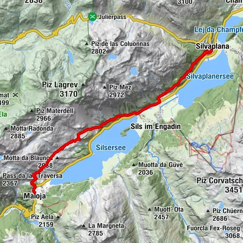 87 Via Engiadina: Stage 1 Maloja-Silvaplana