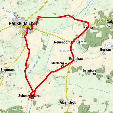 Around Kalbe (Milde) - A bike ride through typical Altmark villages