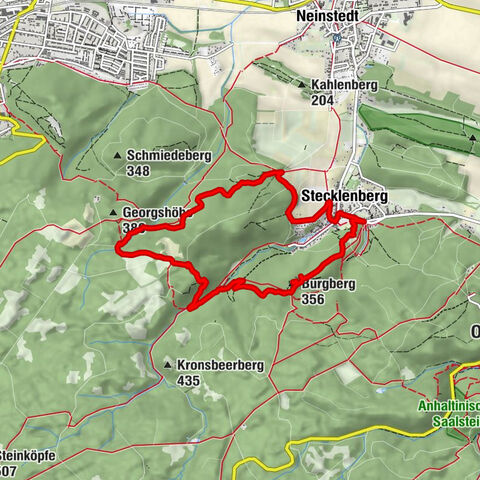 Runde Stecklenberg - Stecklenburg Ruine - Wurmbach -Sommerklippen - Glockenstein - Küchenberg, Deutschland