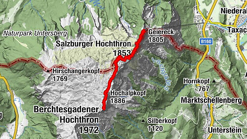Untersberg Bahn - Salzburger Hochthron - Berchstendgadener Hochthron