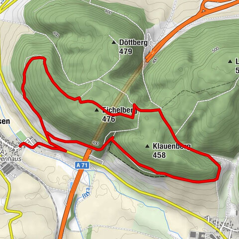 Eichelberg circular route over Klauenberg
