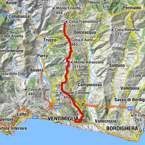 Trail no. 01: Ventimiglia - La Colla
