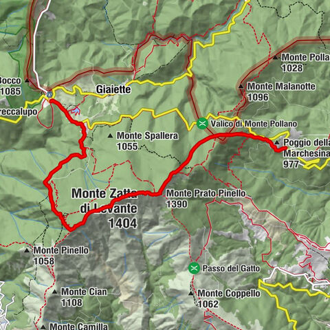 Trail no. 35: Passo del Bocco - Colla Craiolo