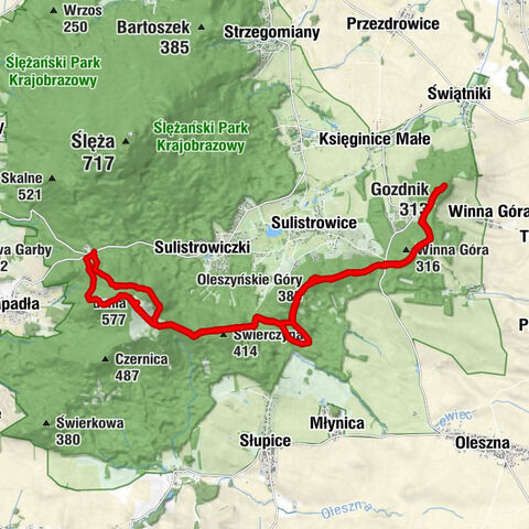 Radunia, Masyw Ślęży, Polen