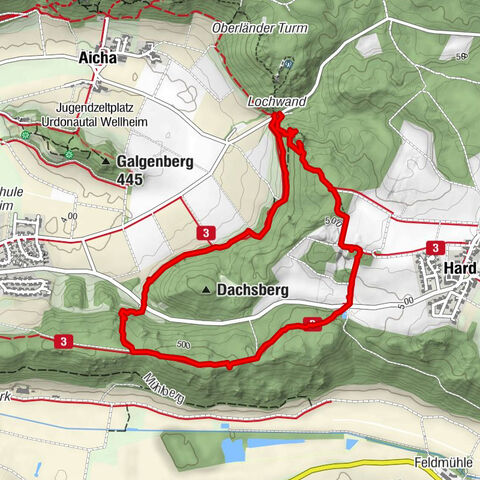 Harder Schulweg und alte Burg