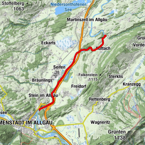 Untere Iller: Immenstadt bis Martinszell
