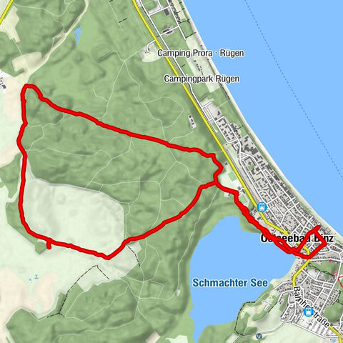 Auf verwunschenen Wegen zu verschwundenen Orten: Binz Tribberatz Lubkow Binz