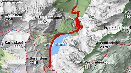 Tappenkarseehütte von Schwabalm