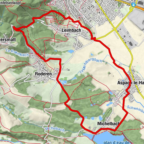 Mountain bike route: Thann - Michelbach Lake