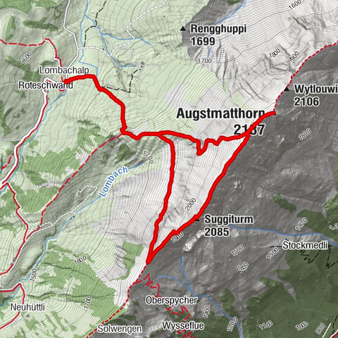 Jägerstübli - Lombachalp - Augstmatthorn - Suggiturm