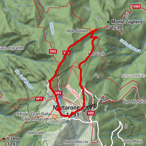 San Giuda Taddeo - Mottarone - Alpe Nuovo - Rifugio Genziana