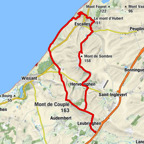Le Sablin - Leubringhen - Mont de Couple - Le mont d'Hubert