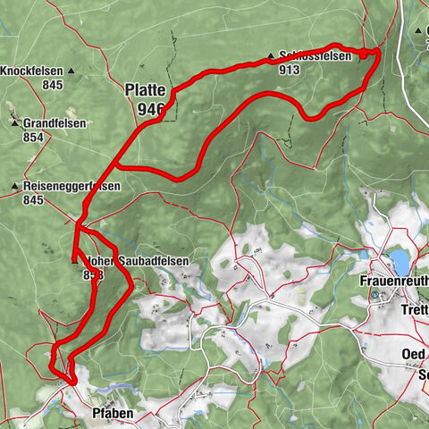 Stawold Rast - Saubadfelsen - Platte - Schlossfelsen
