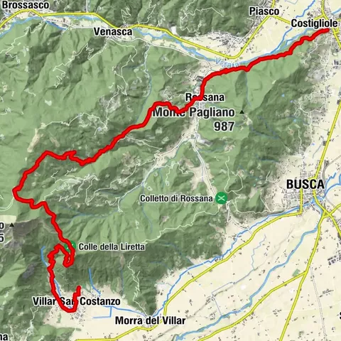 From Monte Pagliano to San Costanzo