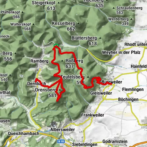 Pfälzer Weinsteig Stage 07 Burrweiler - Dernbach