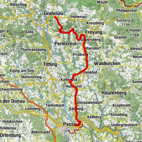 Donau-Bayerwald Radroute