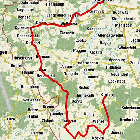 Altmark circular route: From Klötze to the Hanseatic city of Salzwedel