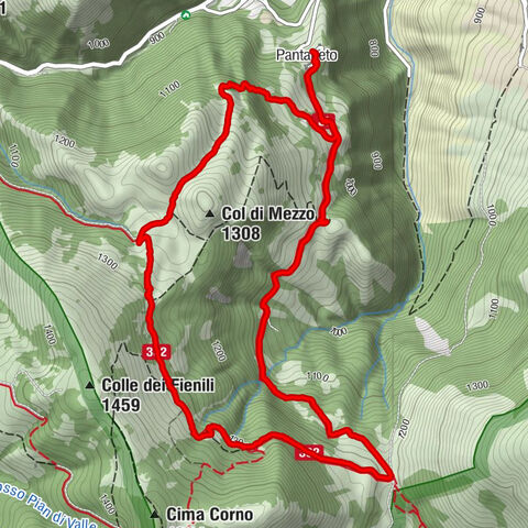 Pantaneto Monte cavallo  e ritorno