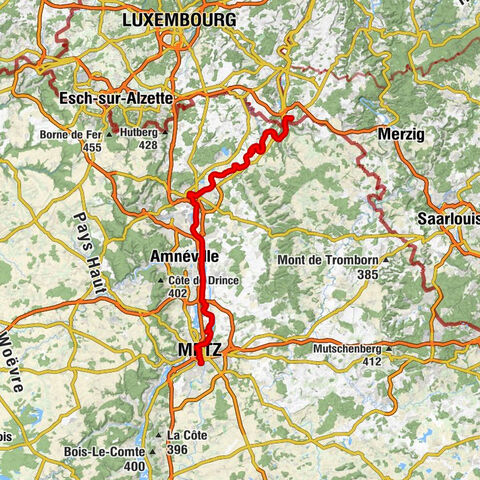 Moselradweg Metz bis Perl