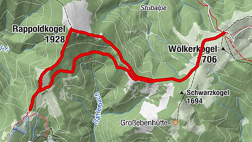 Rappoldkogel-Runde vom Alten Almhaus