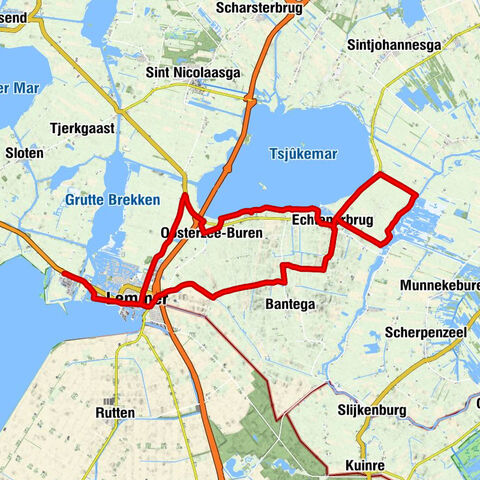 Radfahren zwischen Tsjonger und Tsjûkemar