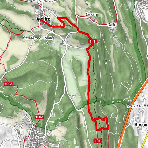 Erratic boulders trail of Vialfré