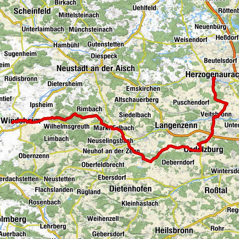Deutsche Fachwerkstraße: Bad Windsheim - Cadolzburg - Herzogenaurach