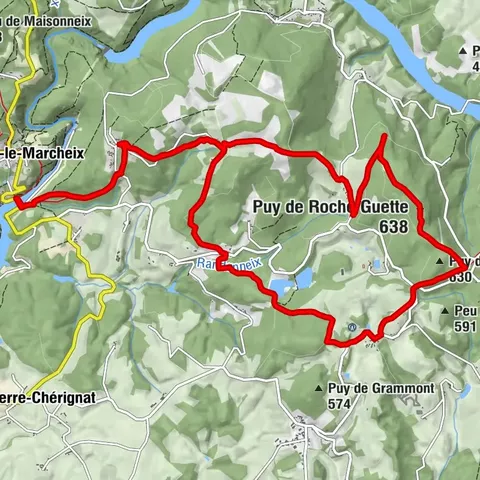 Circuit pédestre n° CM7 Le Puy de Roche Guette