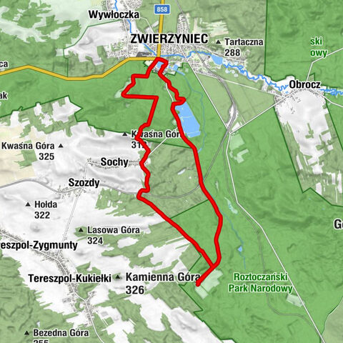 Zwierzyniec - Kościół pw. Miłosierdzia Bożego w Sochach - Bukowa Góra
