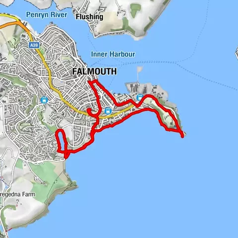 Falmouth/ Pendennis/ Gyllyngvase Beach/ Swanpool/ Falmouth