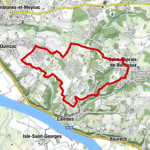 Boucle Saint Caprais-de-Bordeaux/ Quinsac/ Cambes