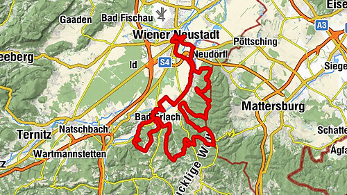 Rosalia circular hiking route