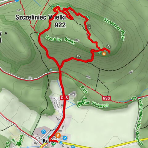 Karłów - Schronisko PTTK "Na Szczelińcu" - Szczeliniec Wielki