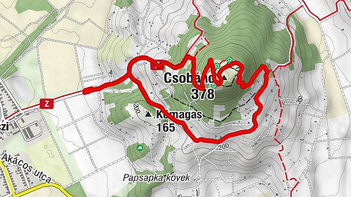 Gyulakeszi - Rossztemplom - Csobánc - Kőmagas
