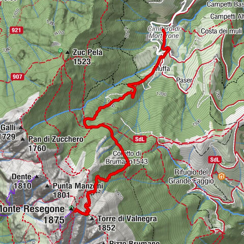 Pravaccone - Torre di Valnegra - Rifugio Luigi Azzoni - Monte Resegone