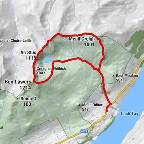 Lawers - Meall Garbh - An Stùc - Ben Lawers