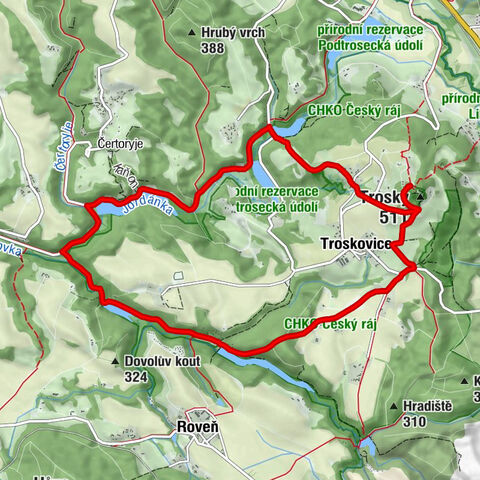 Restaurace Vidlák - Hrdá - Pod Troskami - Trosky