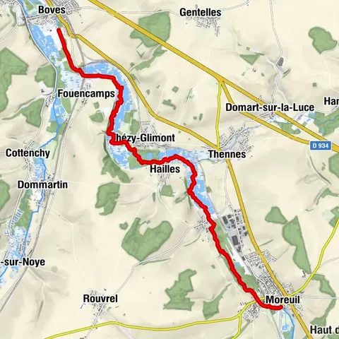 From Moreuil to Boves