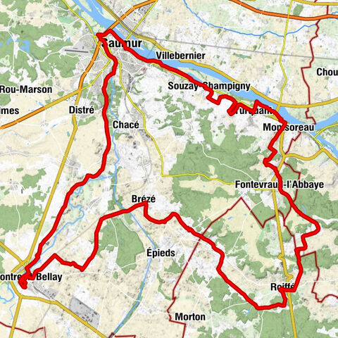 Oenovélo: abbey and castles loop