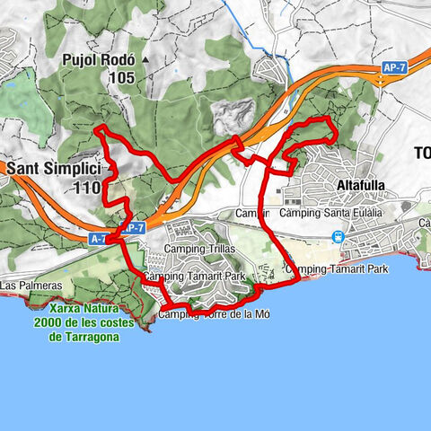 Tarragona - Torredembarra - Santa Maria de Ferran - Sant Simplici