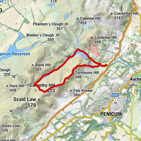 Midlothian - The Howe - Carnethy Hill - Turnhouse Hill