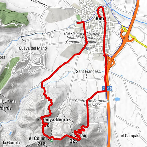 Betxí - Penya Negra - Penya Lilot - el Solaig