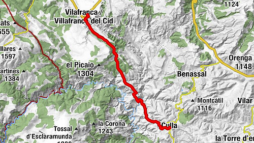 La Solaneta - Castell de Culla - Escola del Canto - Ermita de Sant Roc