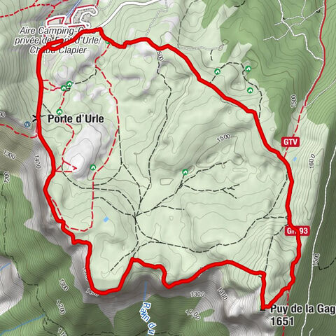 Font d'Urle - Puy de la Gagère - Porte d'Urle